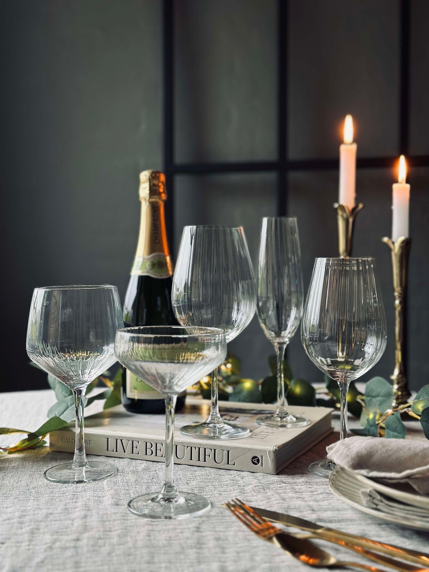 Vinglas rödvin CRYSTAL - Set med 4 st.