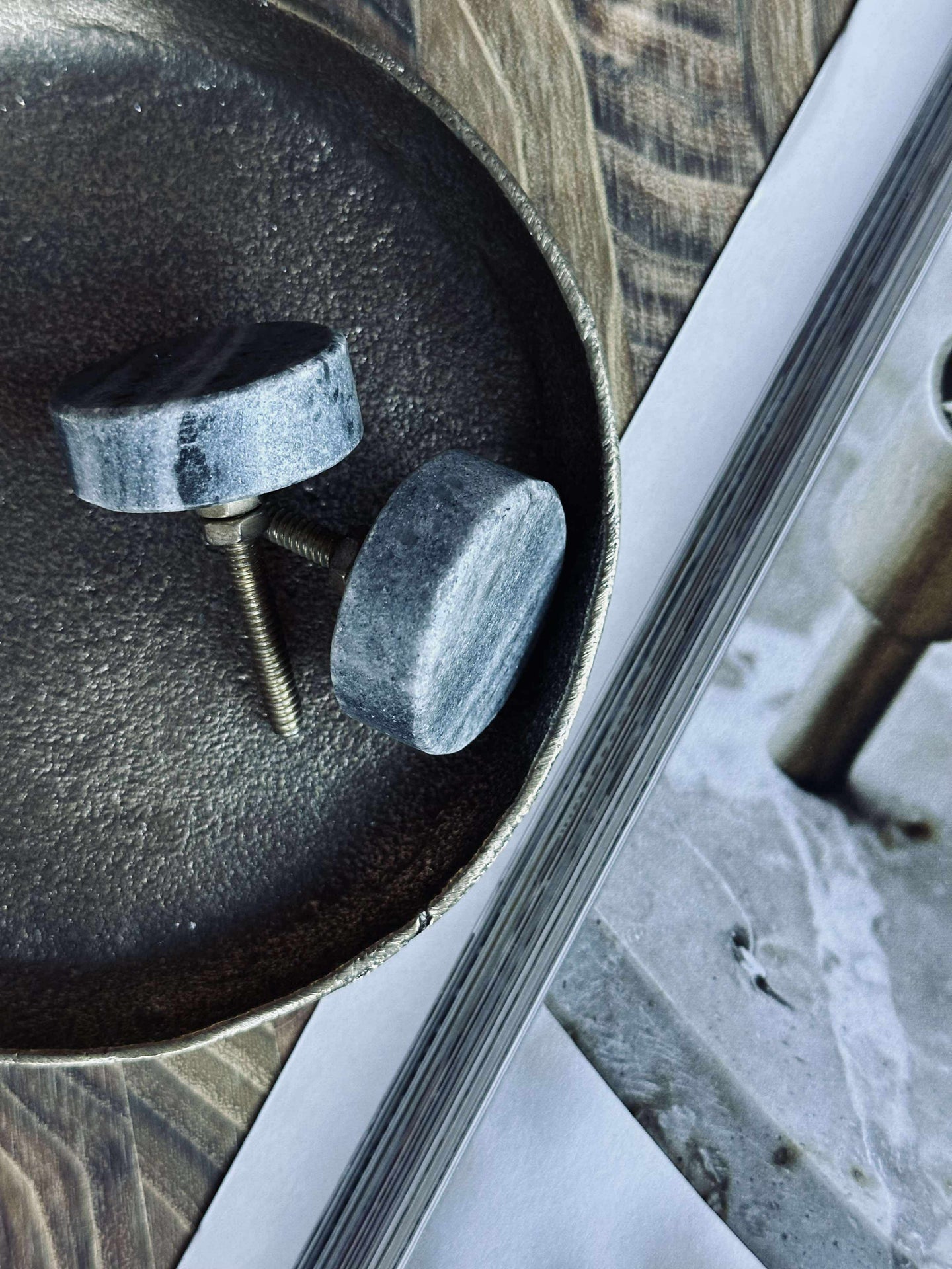 Handtag granit stone - 2 st.