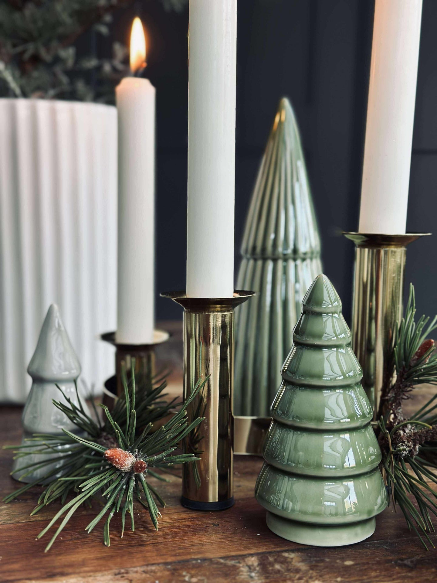 Adventsljusstake - Guld