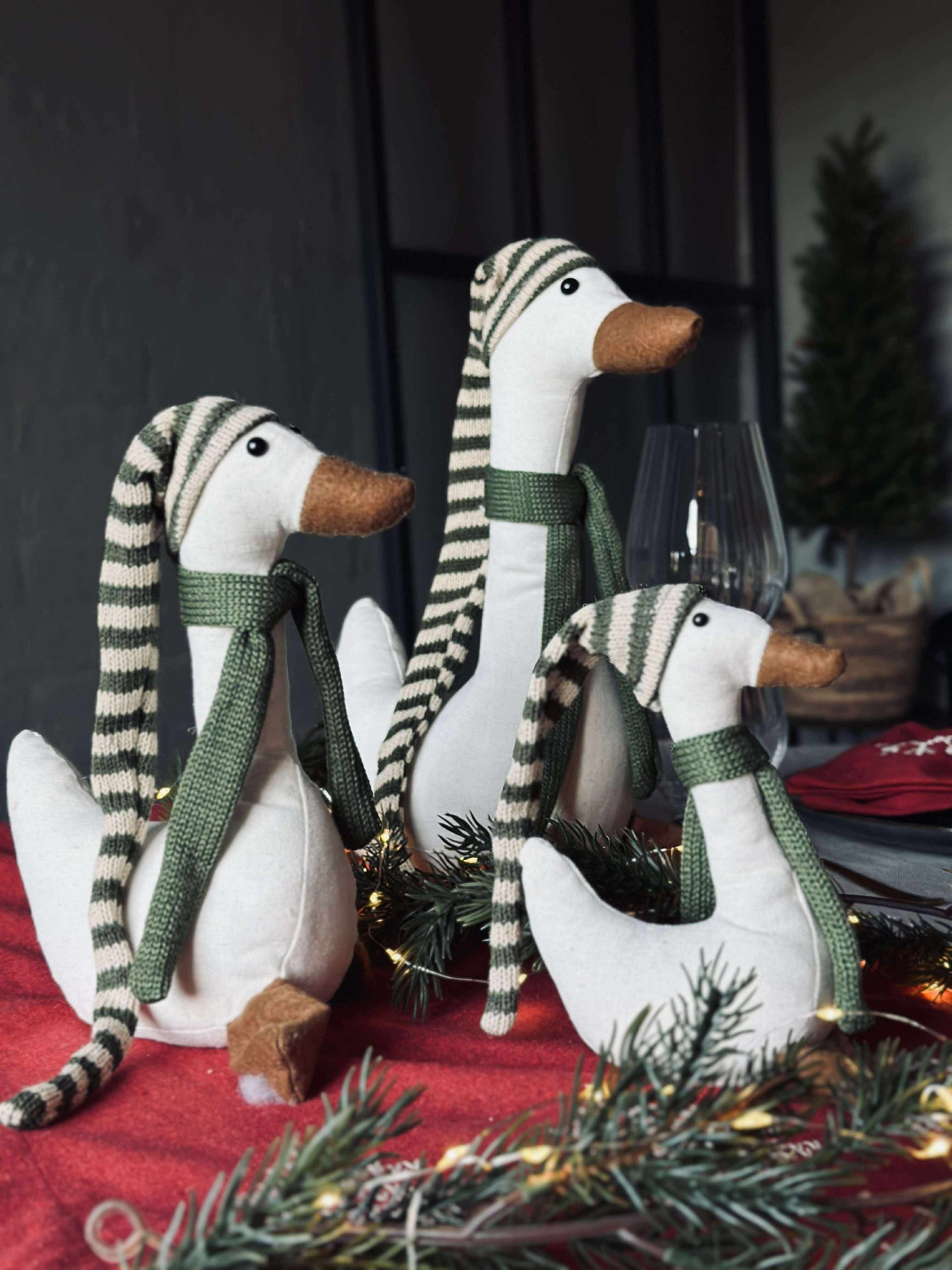 Julanka med grön mössa