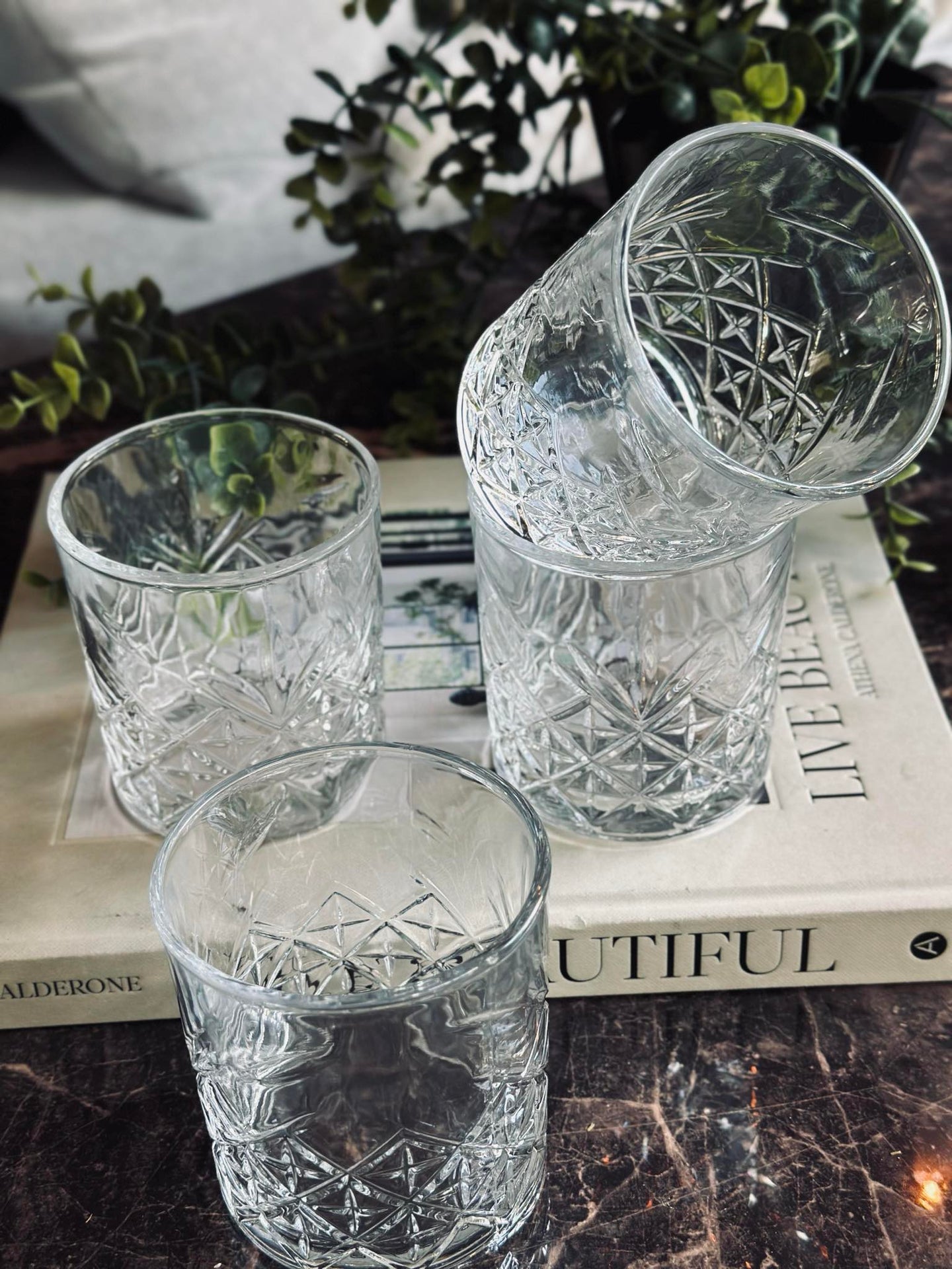 Whiskyglas / vattenglas - 4 st