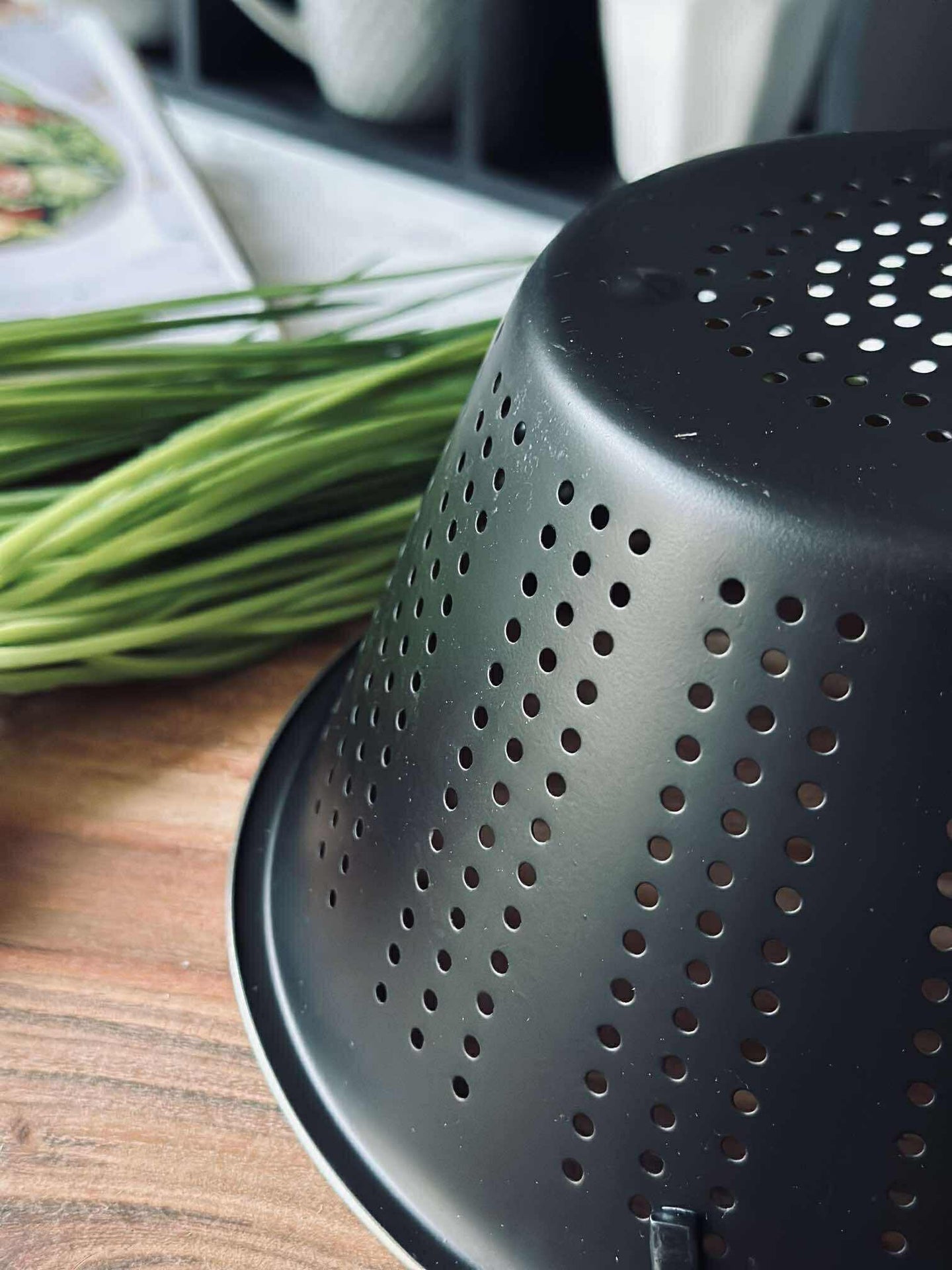 Durkslag Svart - Rostfritt stål