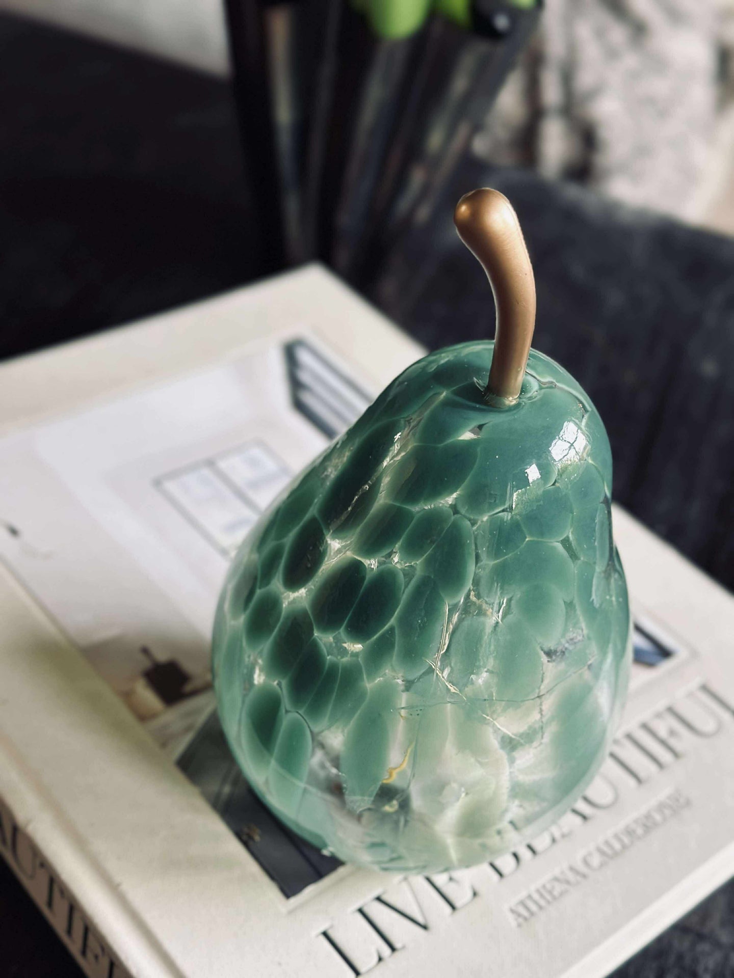 Päron med ljus - Grön
