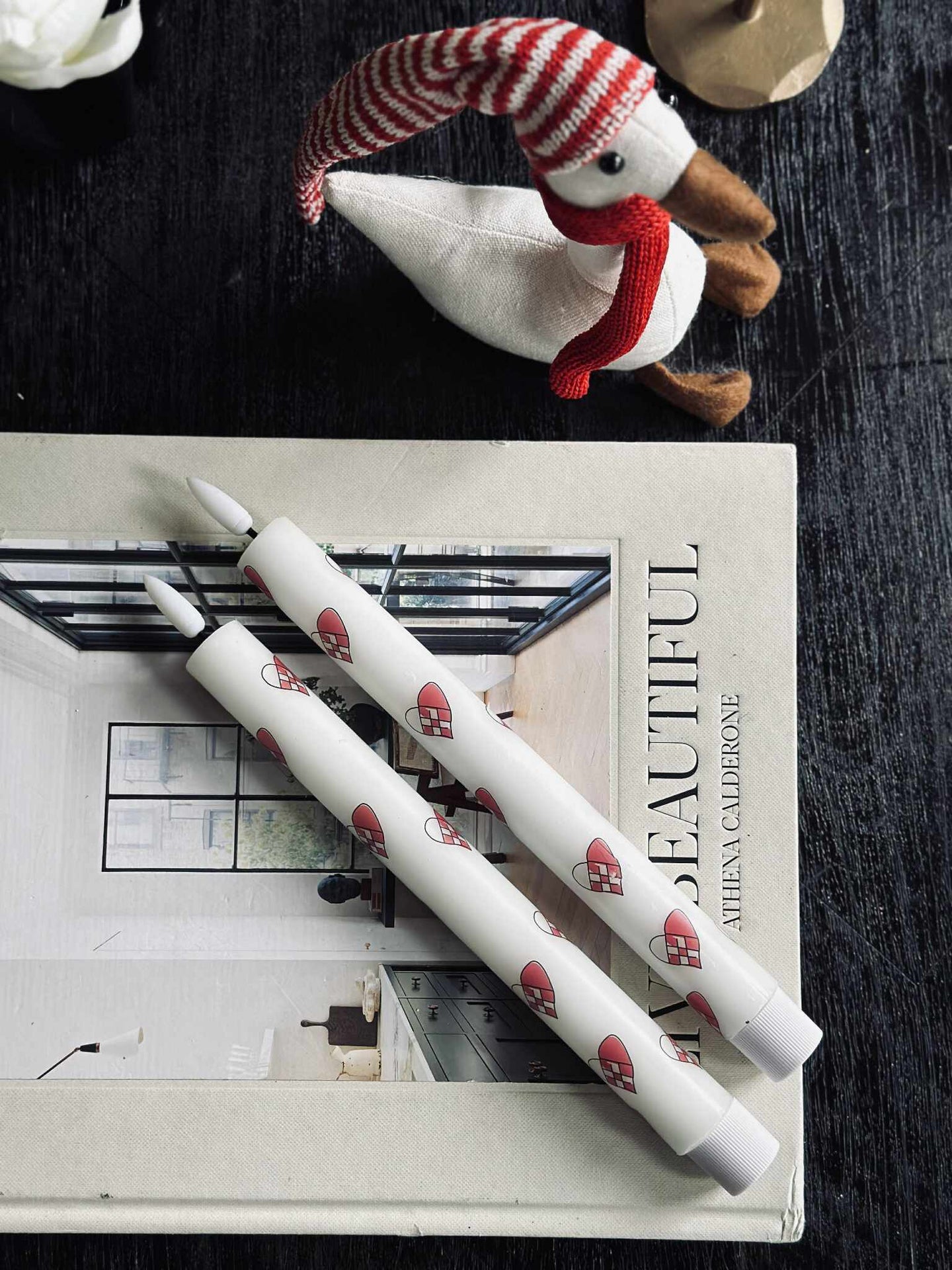 LED Scenljus 2 st - Hjärtan