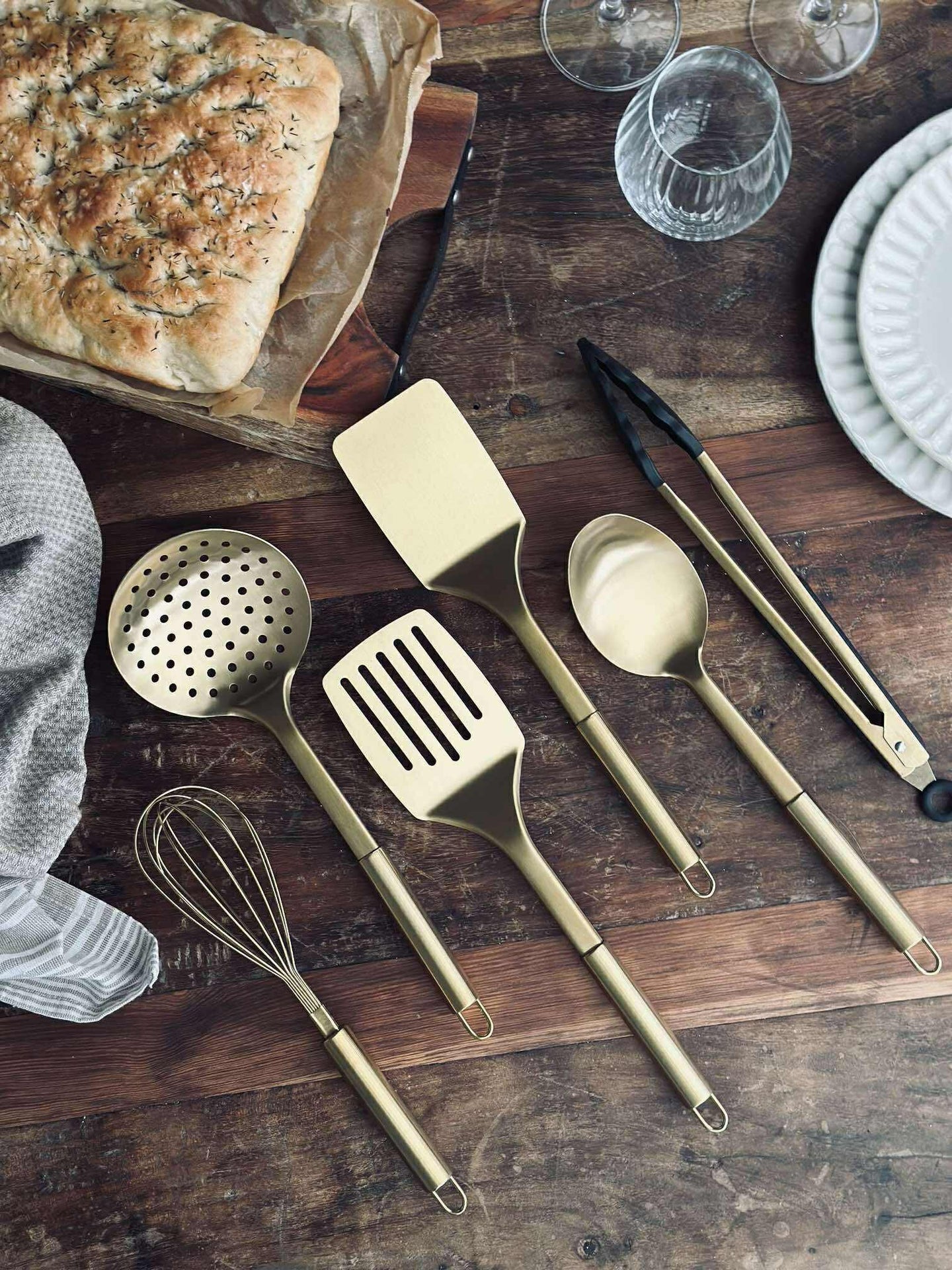 Slev Golden - Rostfritt stål