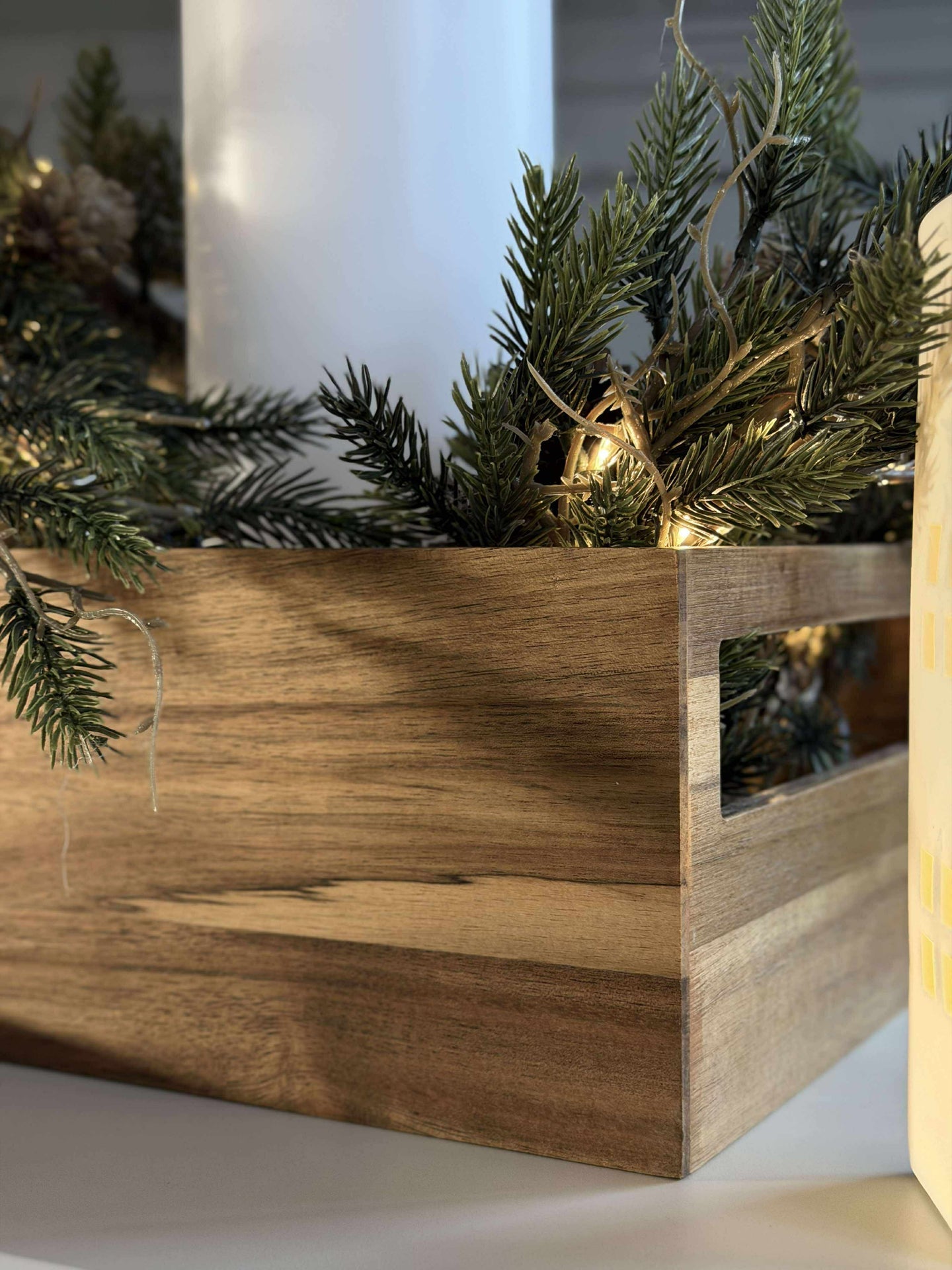 Låda i akaciaträ - 20x20