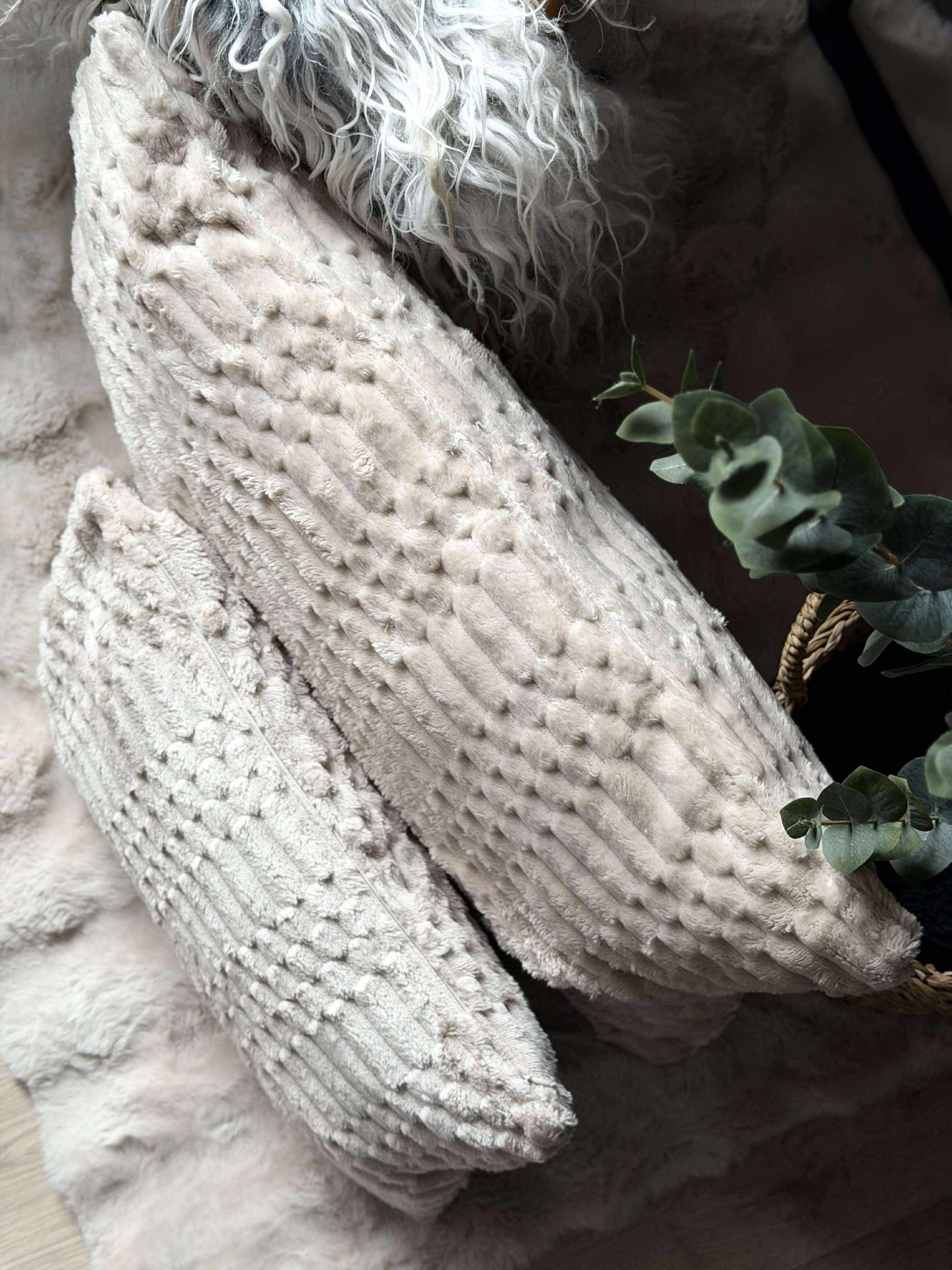 Kudde med fyllning - Sand