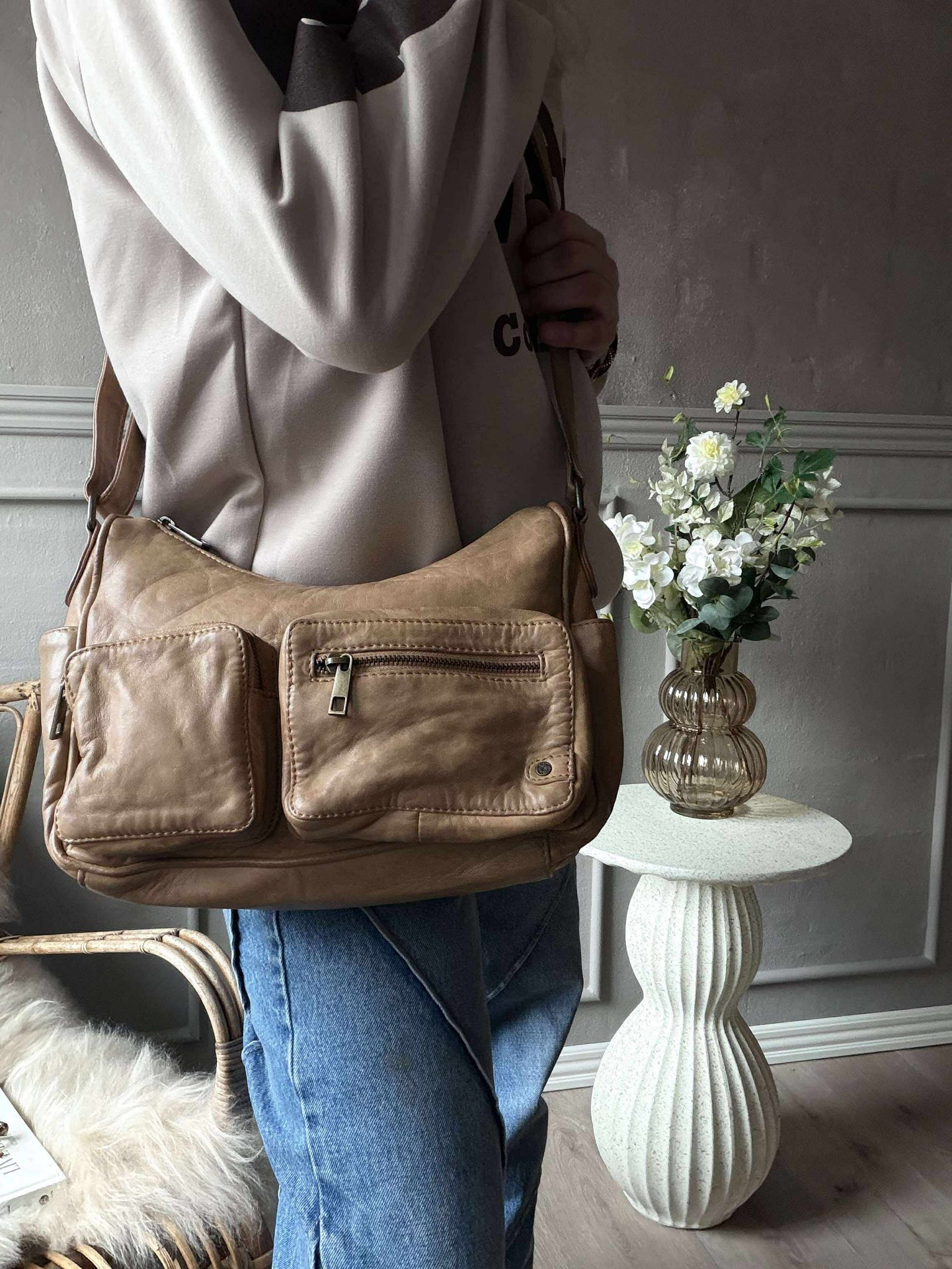 Axelväska Sienna - Camel