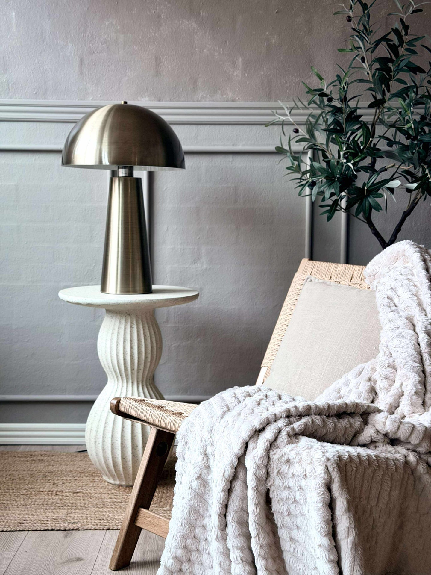 Stor bordslampa - Gold