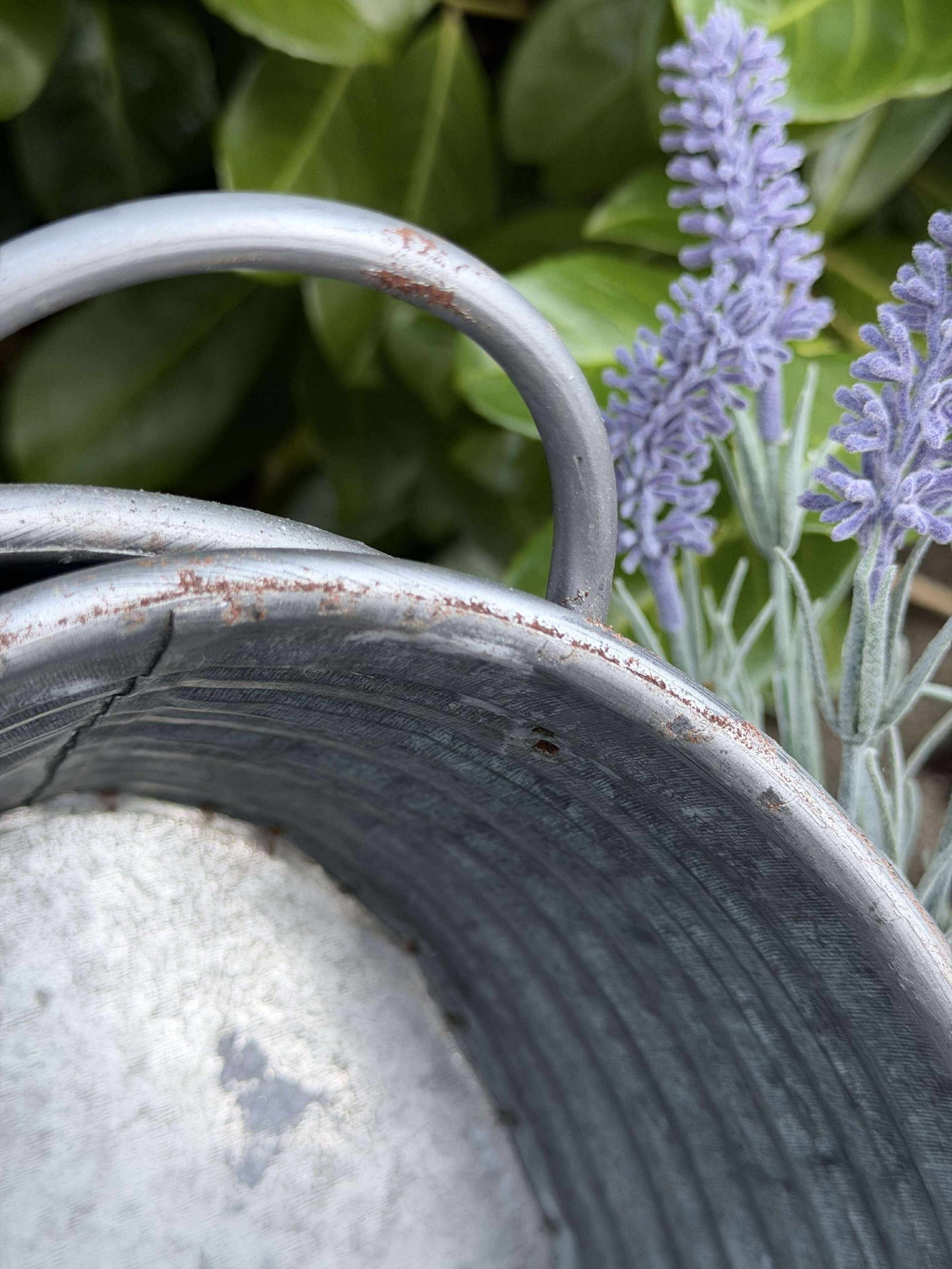 Zinkbaljor - Set med 3 st. Mörk kant