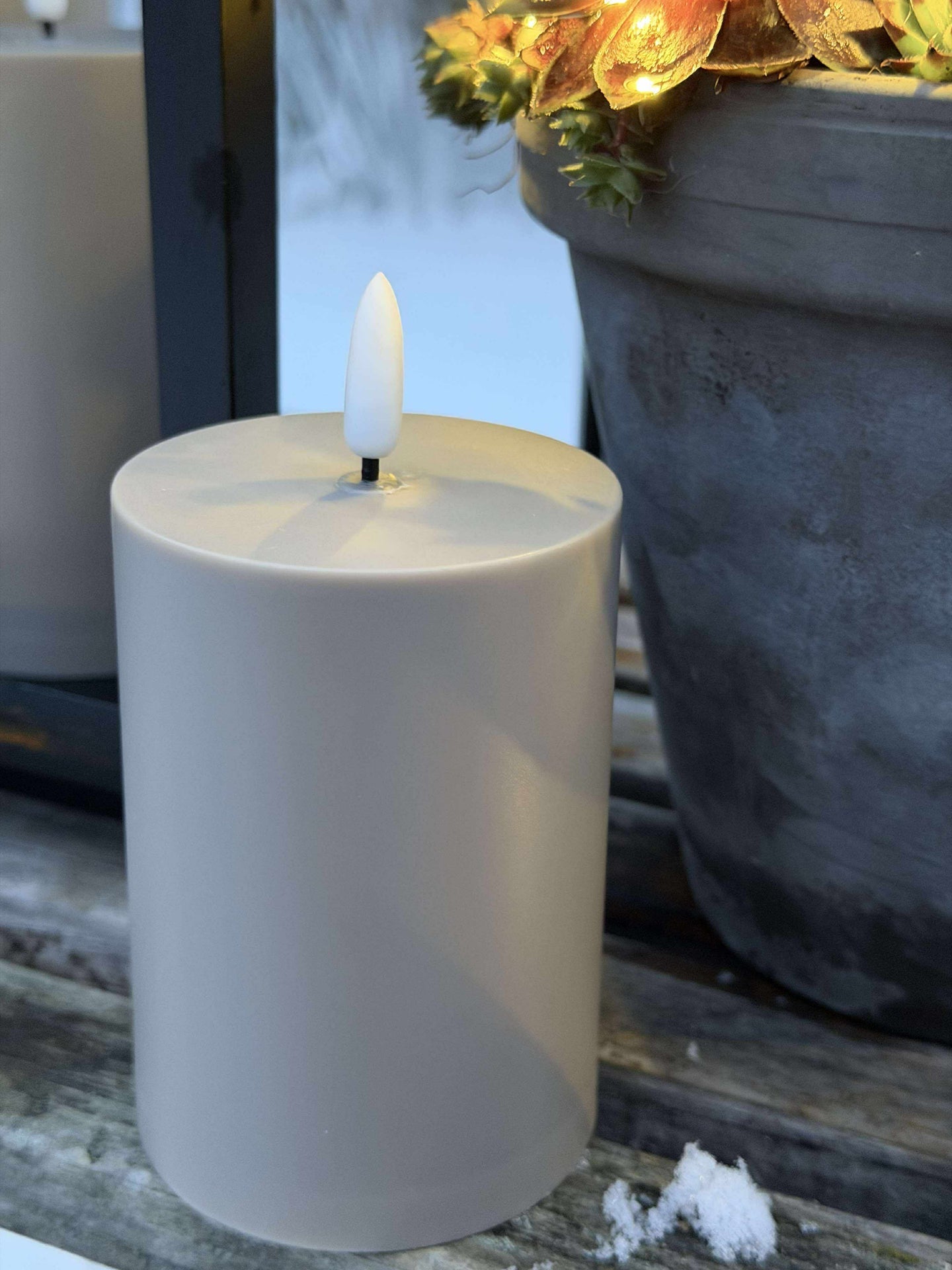 LED Utomhus Blockljus set om 3 st – Sand