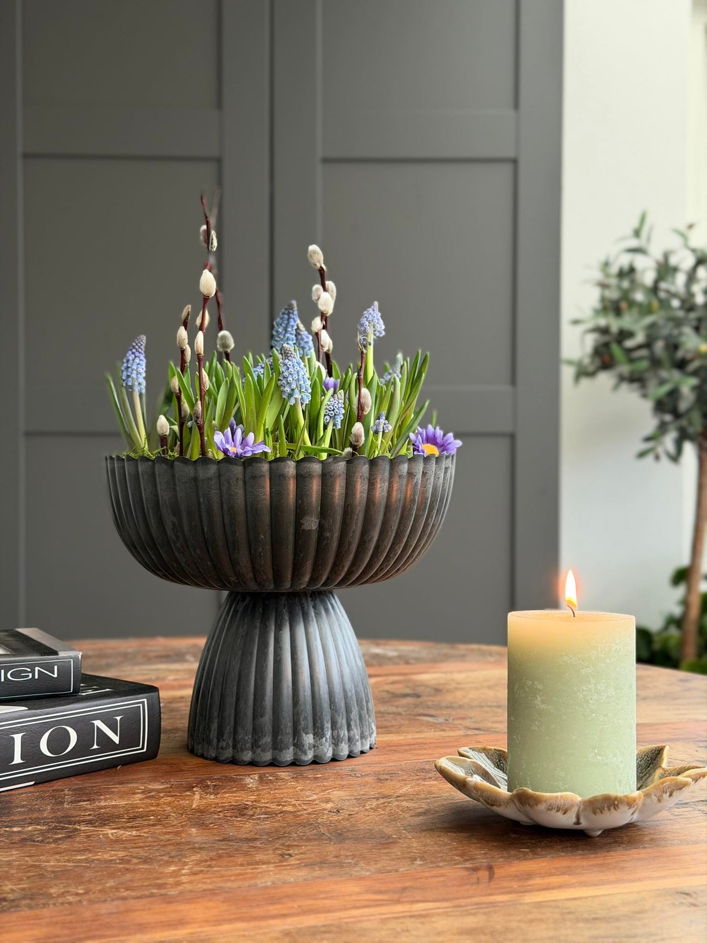 DIY-arrangemang i betonglook - Stone