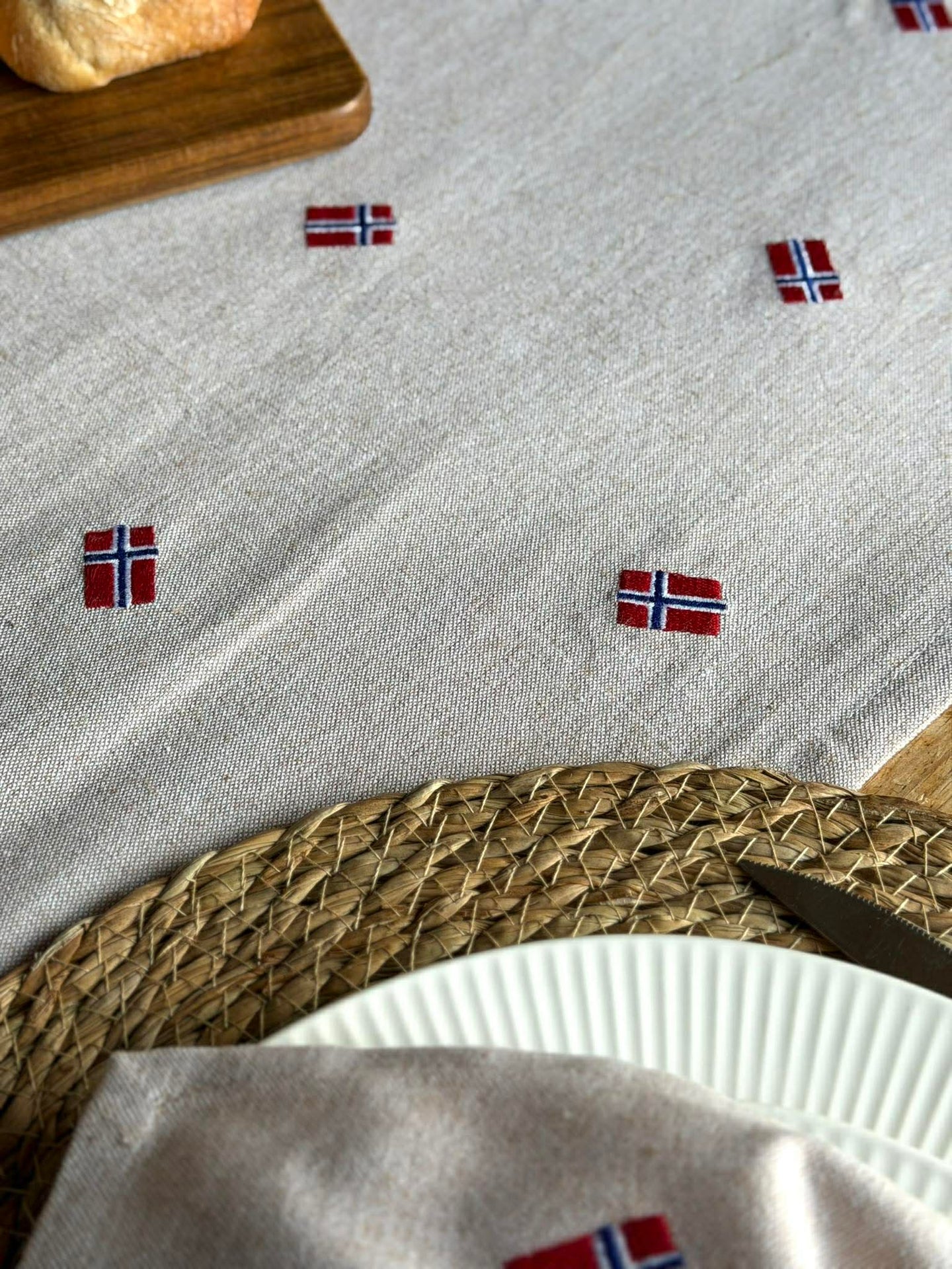 Bordslöpare med norska flaggor – Flera storlekar