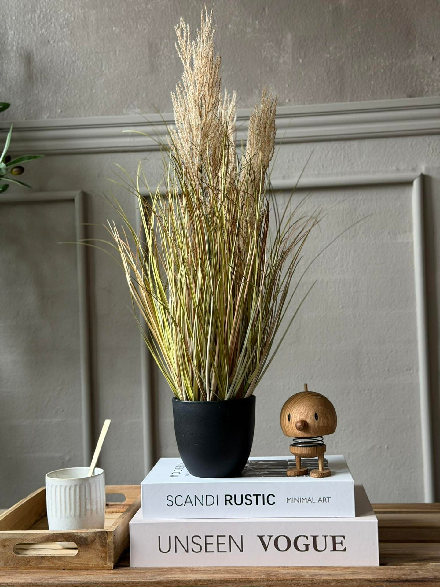 Pampas i kruka för inomhus och utomhus - 60 cm