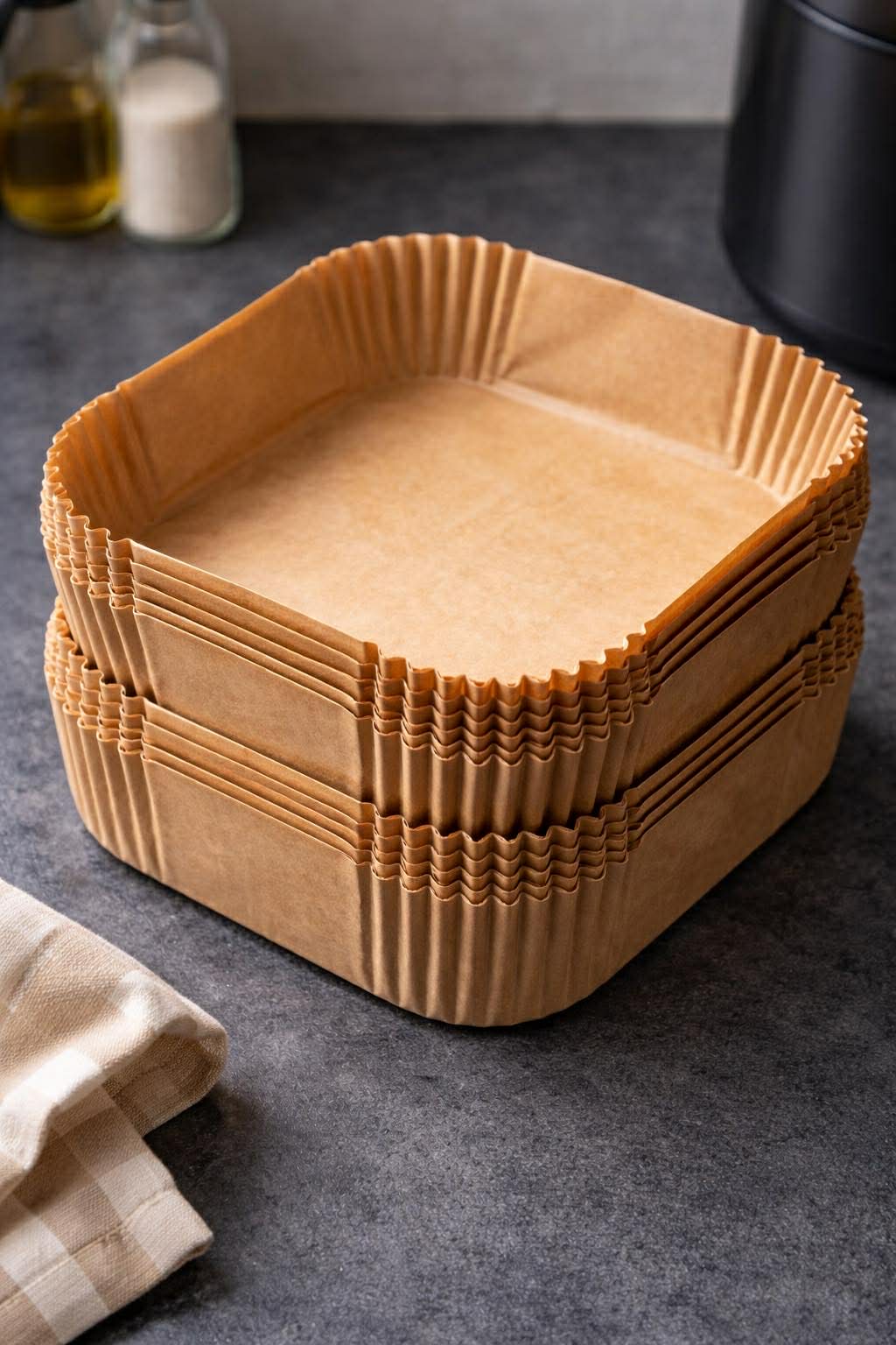Airfryer Bakpapper Fyrkantigt - 50 ark