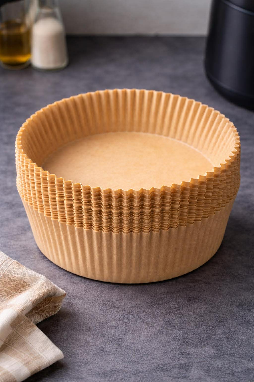 Airfryer Bakpapper Rund - 50 ark.