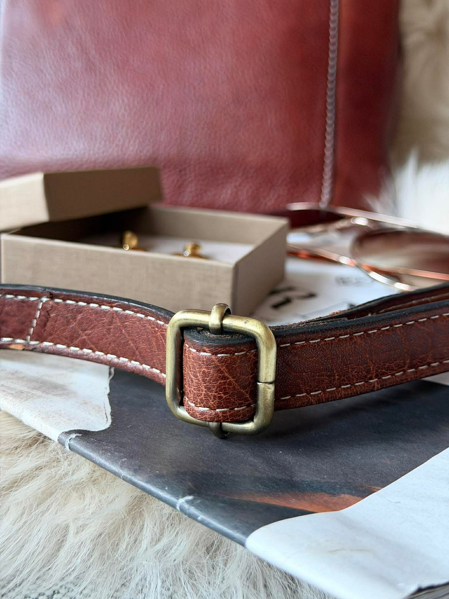 Crossover Moa small - cognac - 2:a sortering