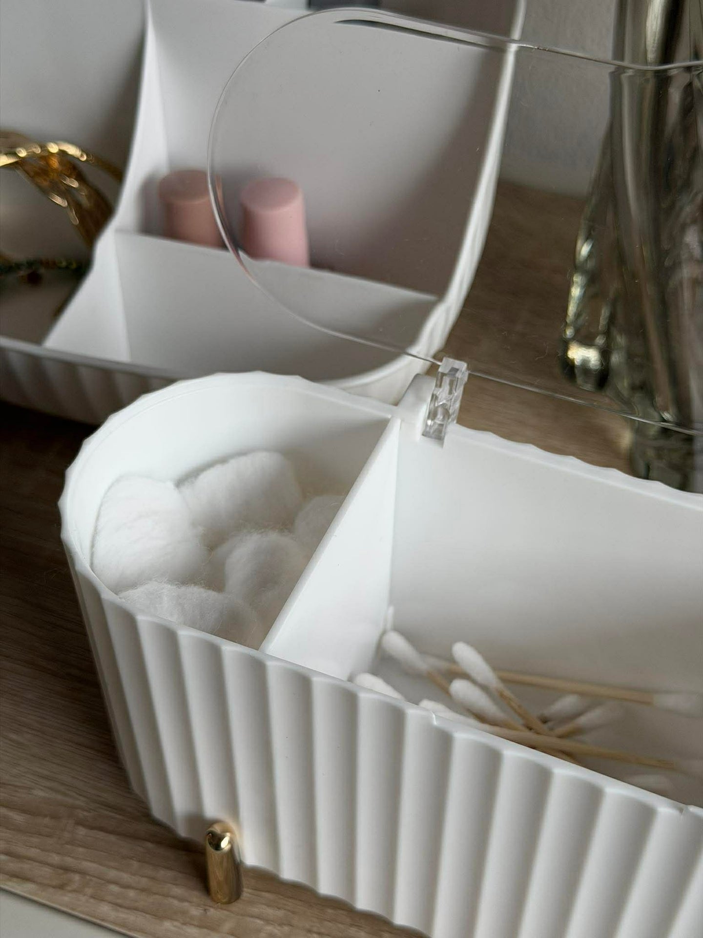 Sminkorganiser - Vit