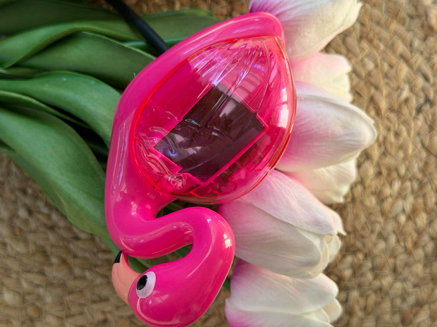 Flamingo på pinne - Solcellsdriven