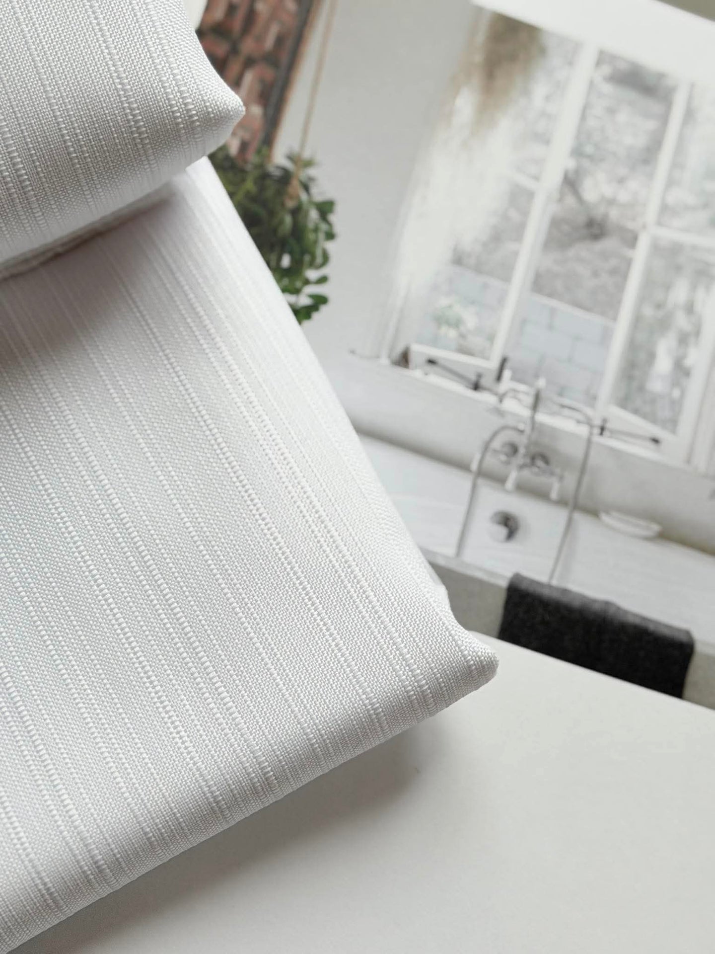 Duschdraperi Estia white - 180x200