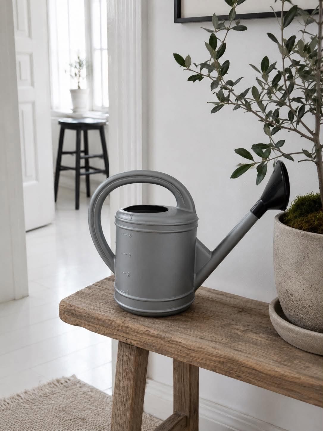 Vattenkanna 5 liter – silver – stilrent utseende