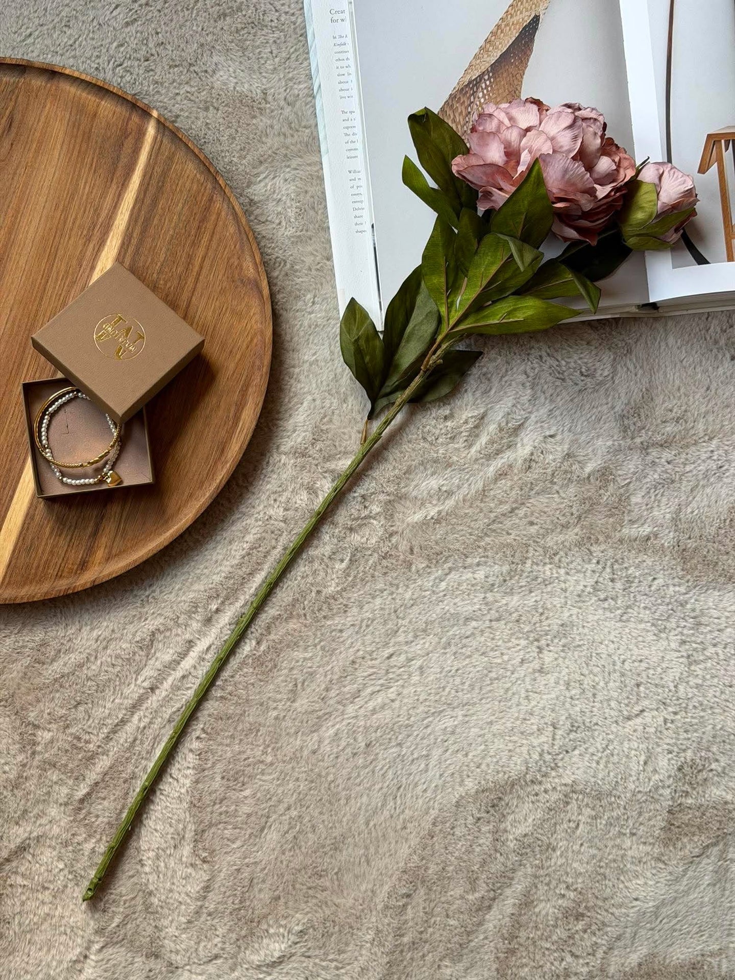 Pion 69 cm - Dusty rose