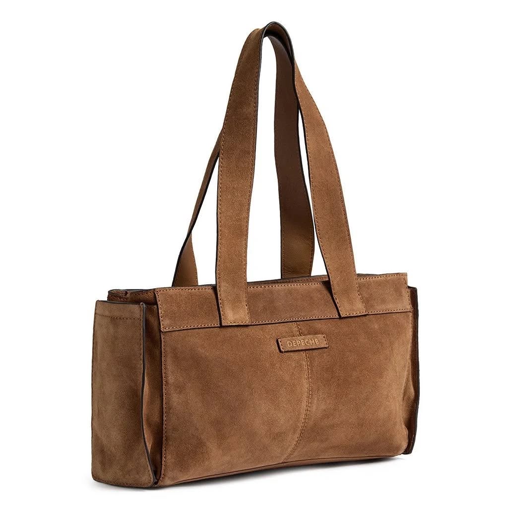 Skuldertaske Madrid - Dark Tan