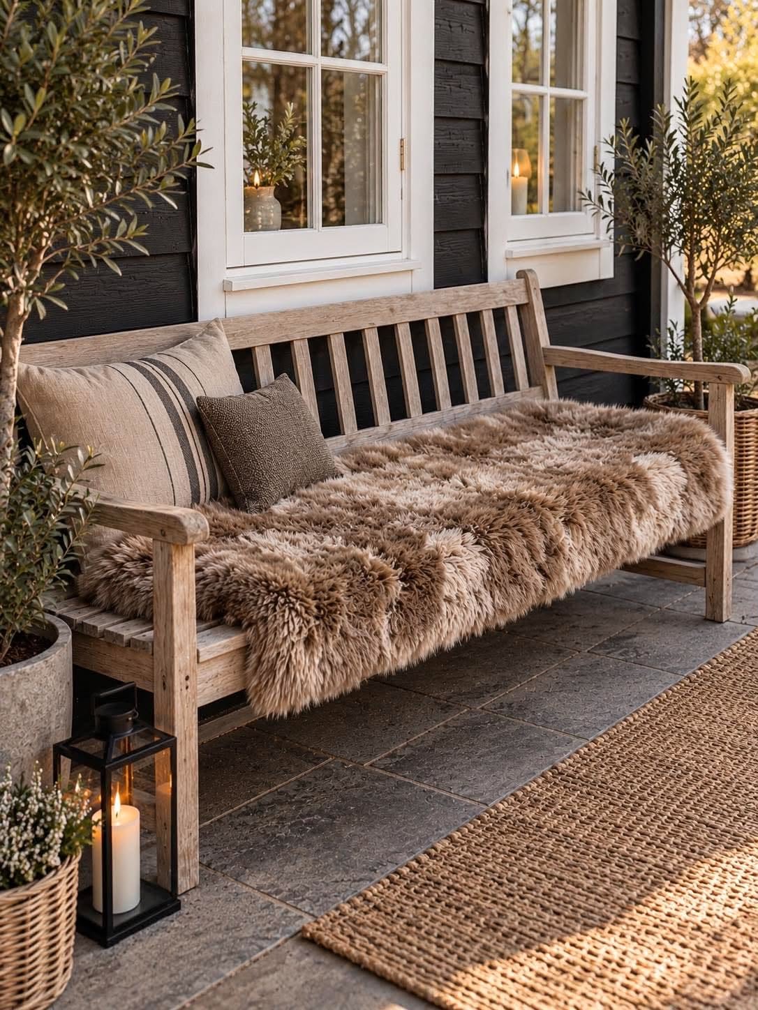 Matta i lammskinn - 70x140 Taupe