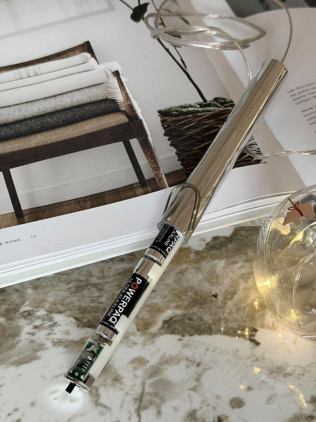 Julkulor med led ljus