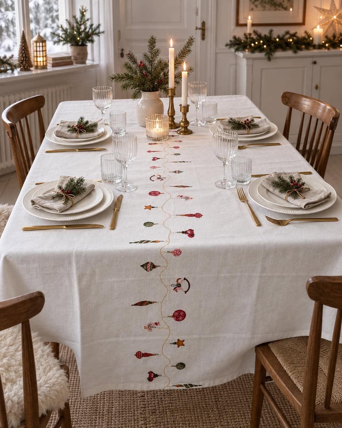 Duk JUL - flera storlekar