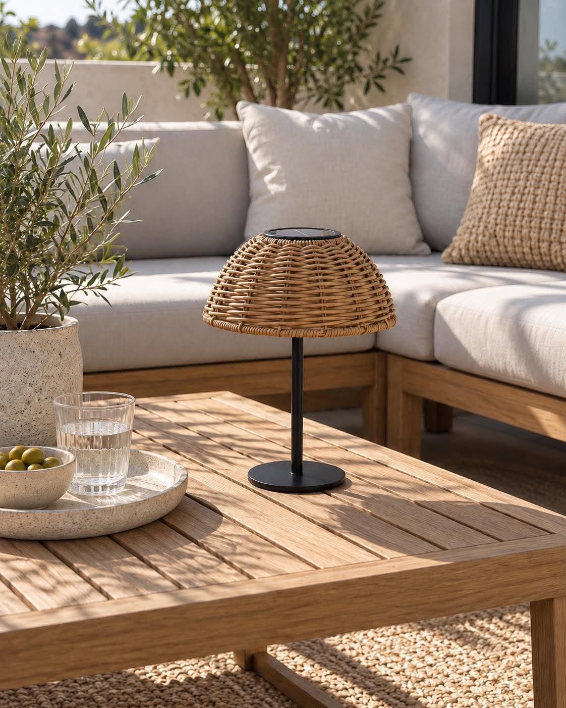 Bordlampa Solar LINA - Natur