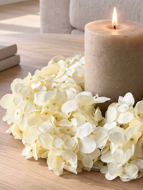 Krans Hortensia Vit