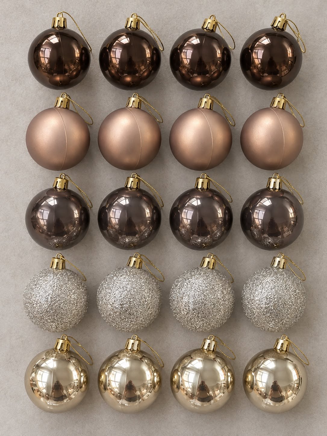 Julkulor 20 st – Bruna nyanser