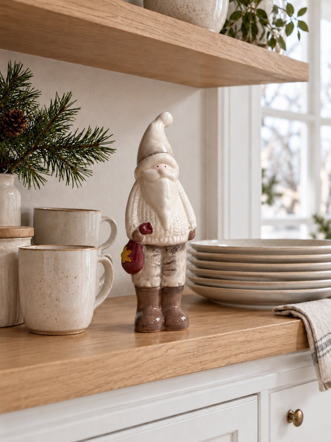 Jultomte keramik - Stor