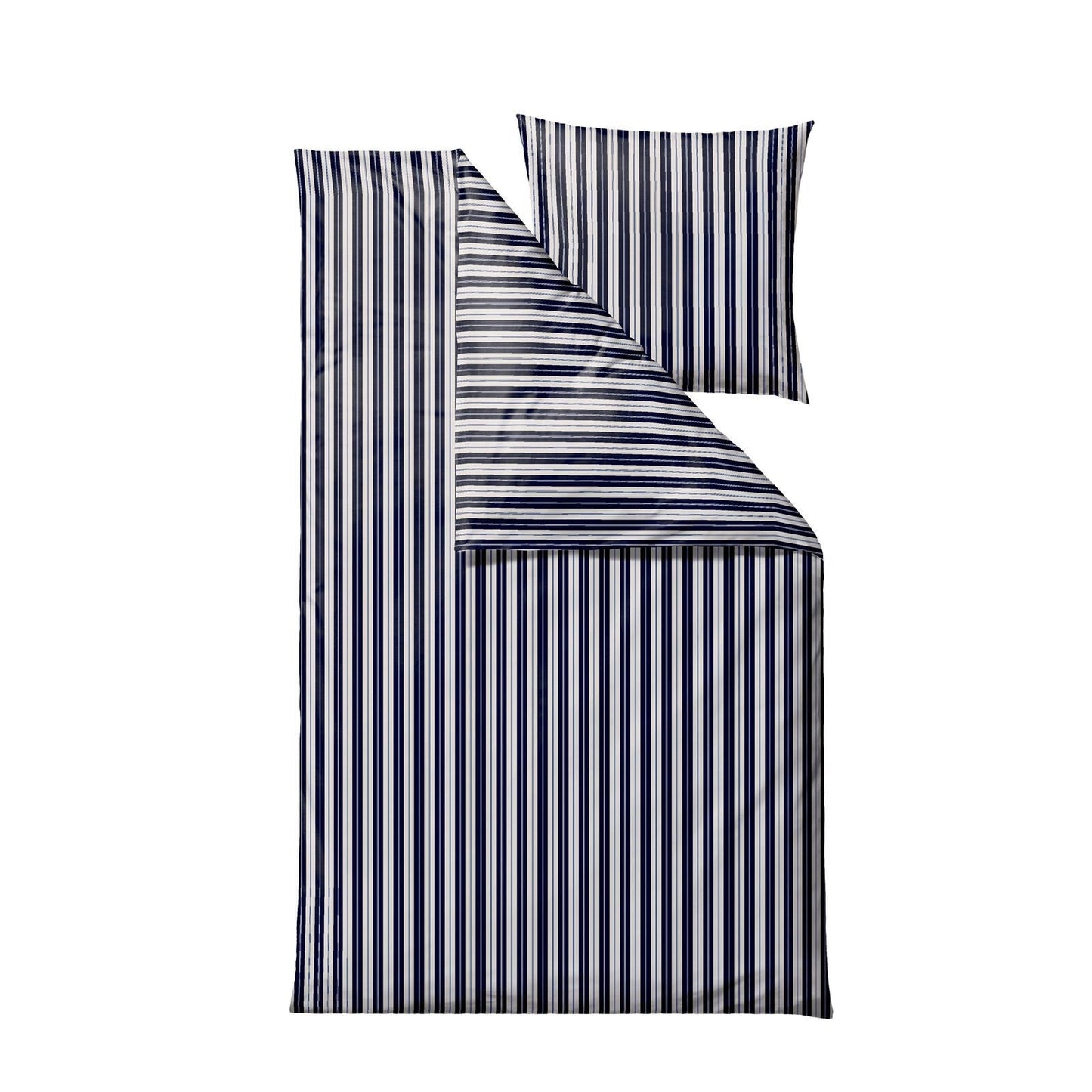 Bäddset, Flow navy blue, 140x220 - 63x60