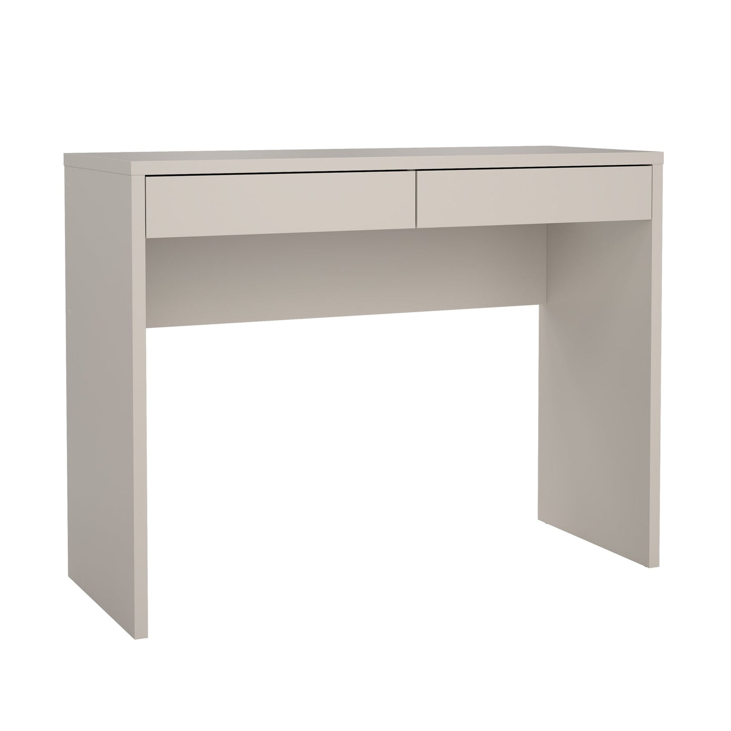 Bord med 2 lådor - cashmere