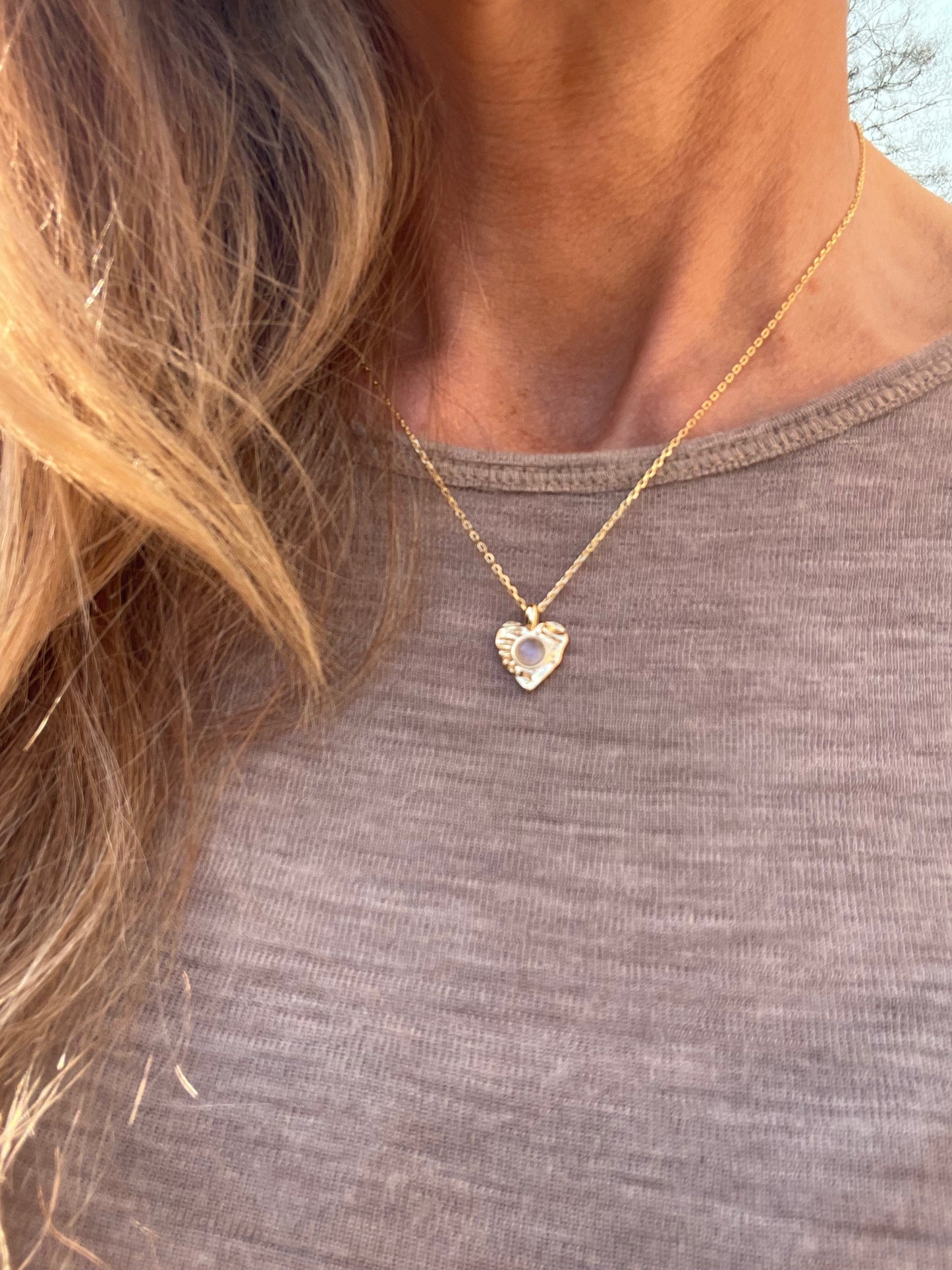 Halsband Kiki - Sterlingsilver med Månsten