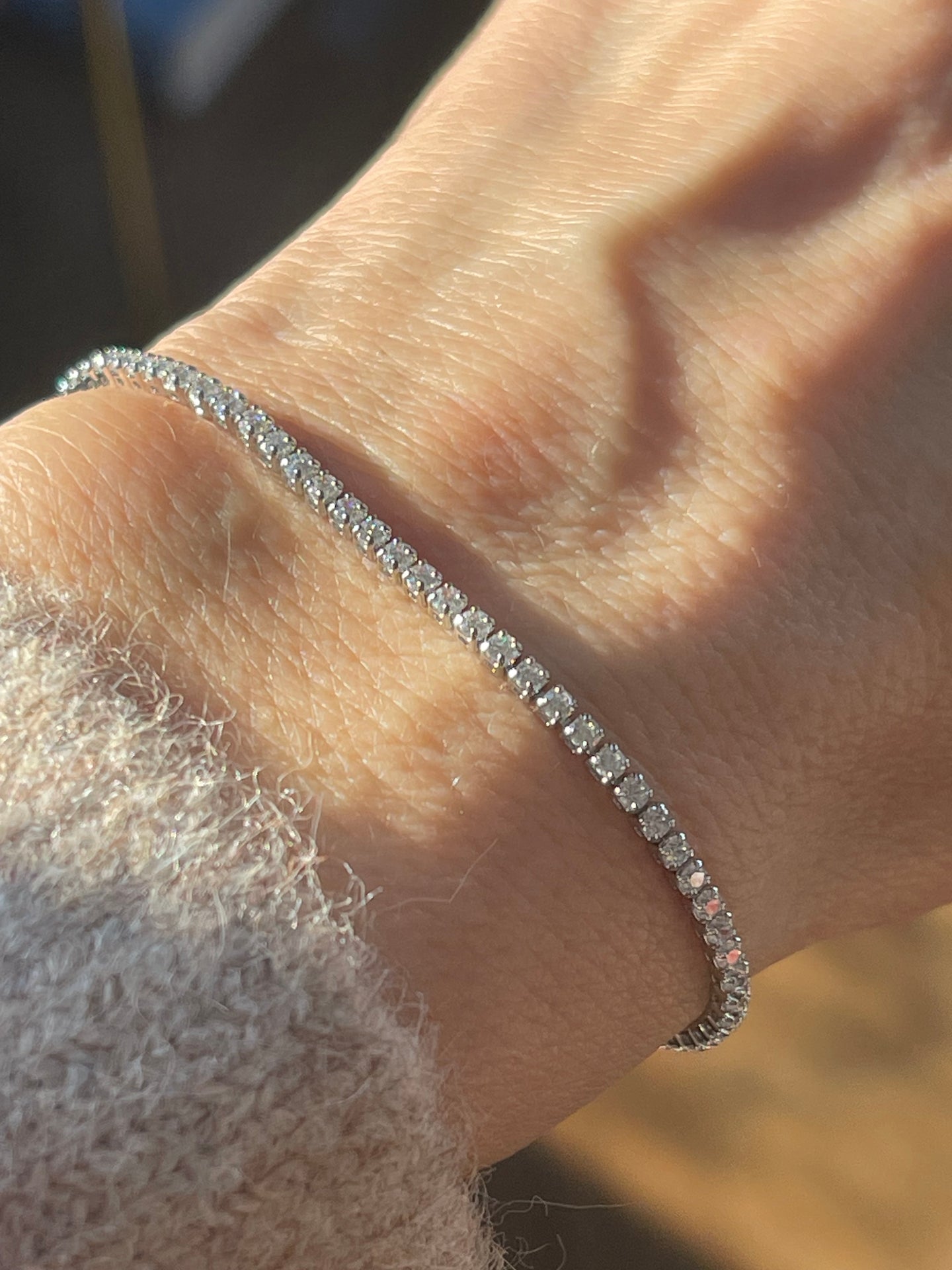 Tennisarmband Palma med zirkoner - rhodiumbelagd