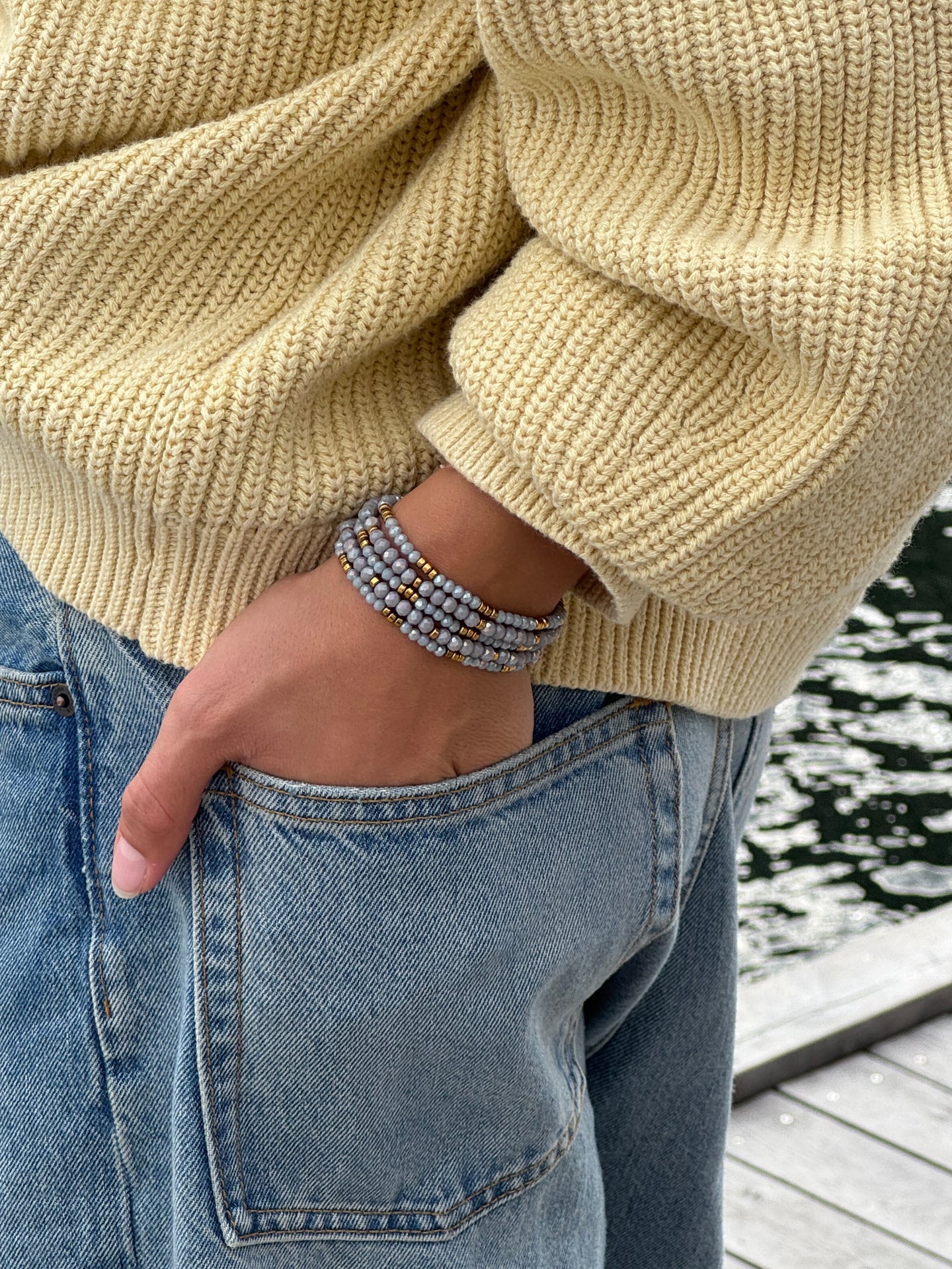 Armband Merle Cool Stone - Set med 5 st