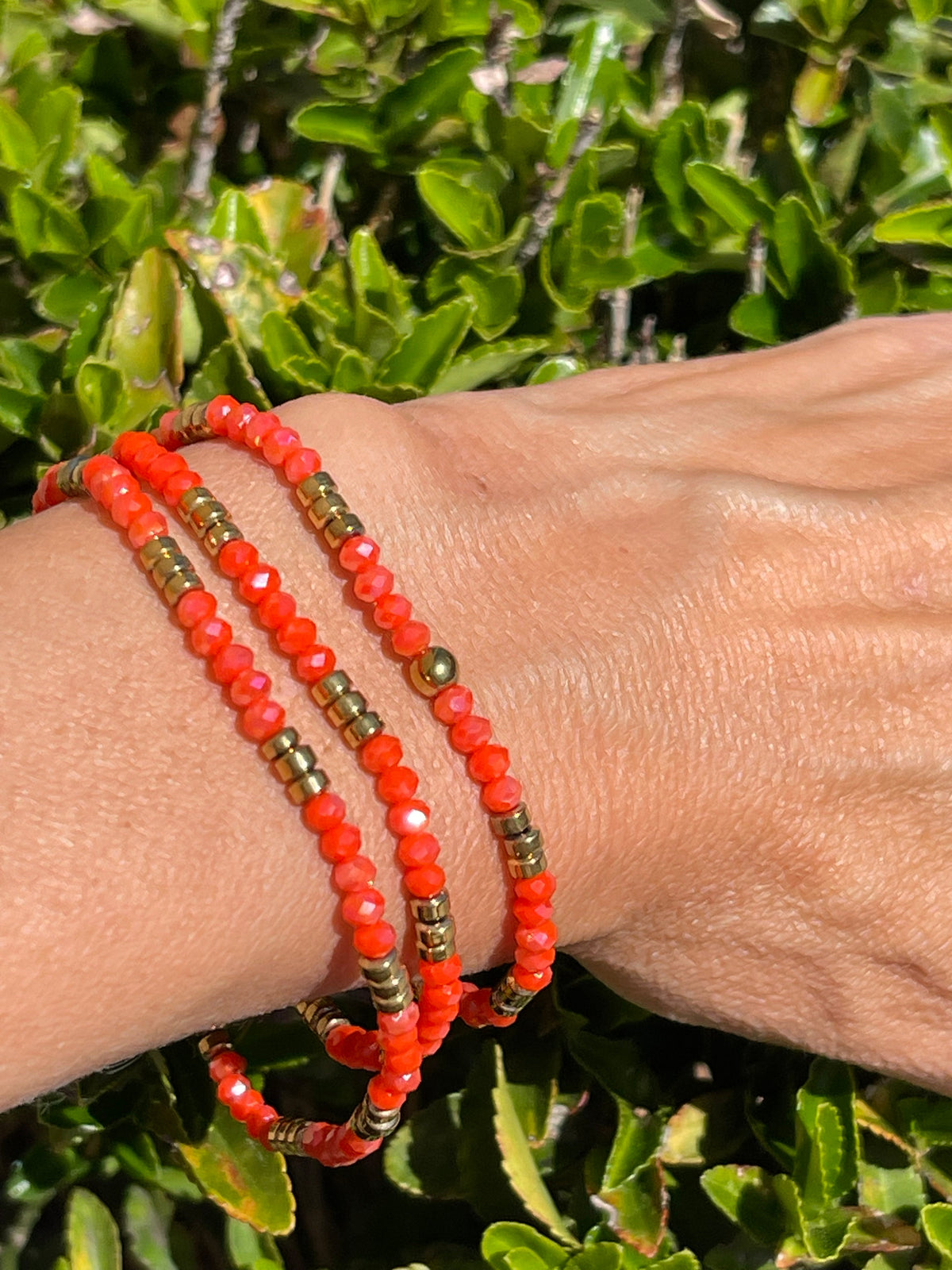 Armband Merle Orange - Set med 3 st