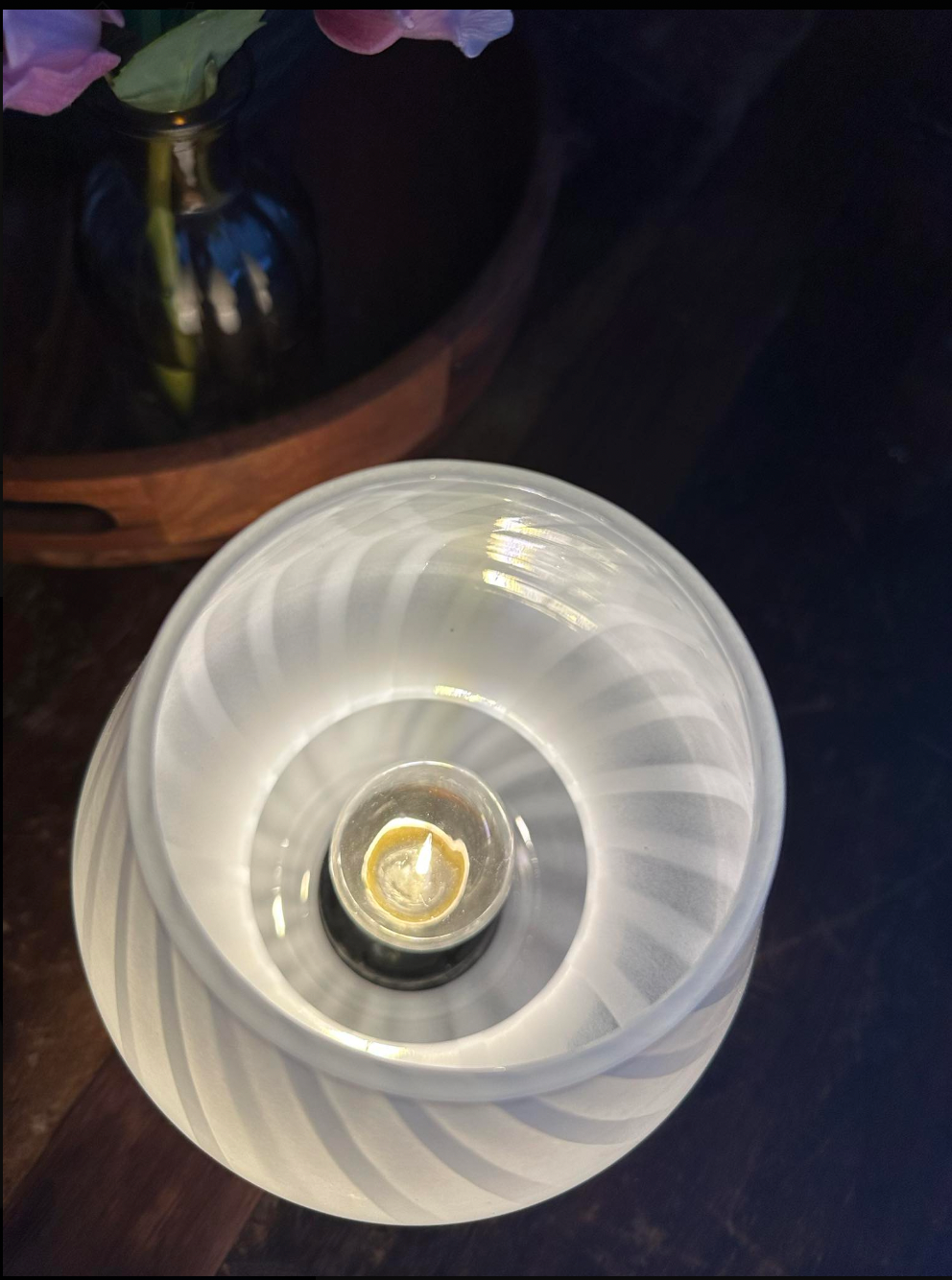 Mushroom bordslampa - White