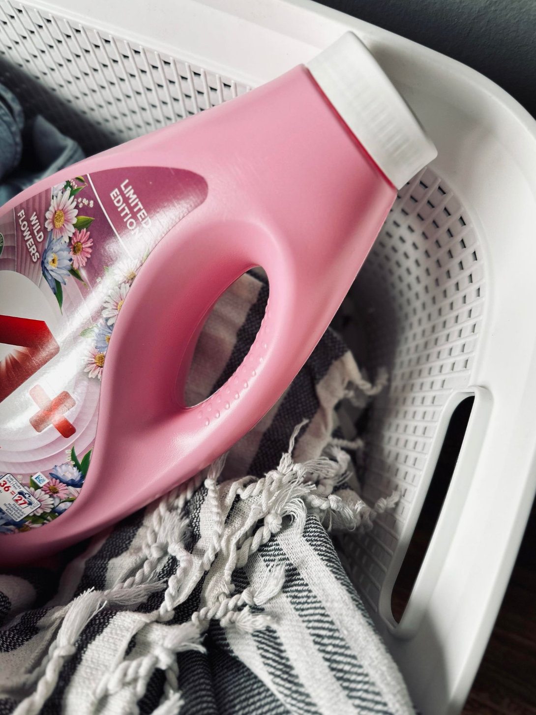 Tvättkorg Vit 35 liter