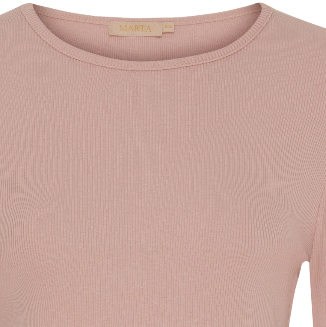 Blus Ingrid Longshirt - Rose