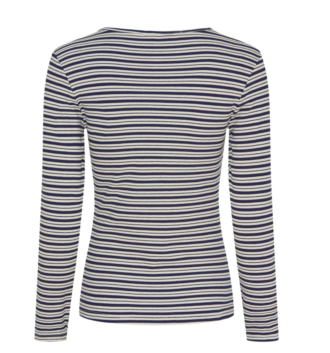 Blus Christel randig - Navy / Creme