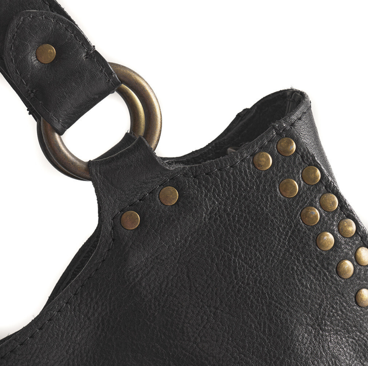 Arbetsväska med nitar - Svart