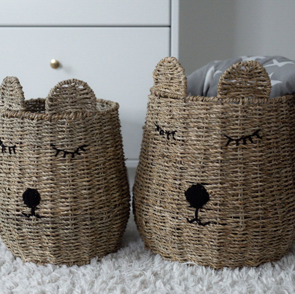 Set med 2 Teddy-korgar