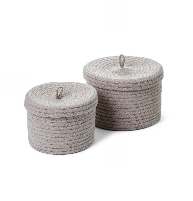 Korgar med lock 2 st