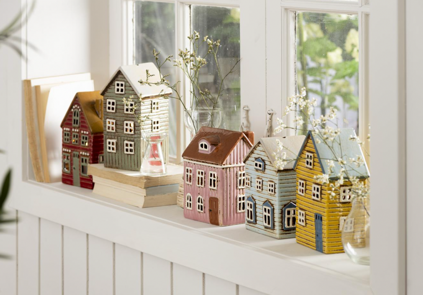 Keramikhus för ljus