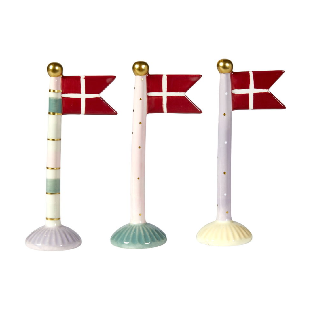 Flagga i keramik – Mix H 19 cm