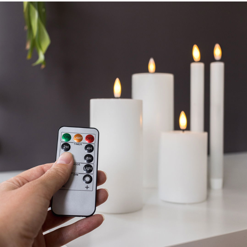 LED-ljuspaket slät - 5-pack vit